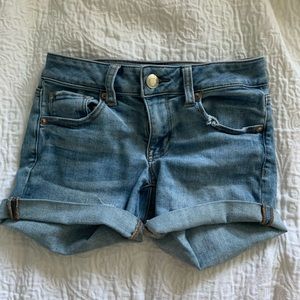 american eagle super stretchy jean shorts
